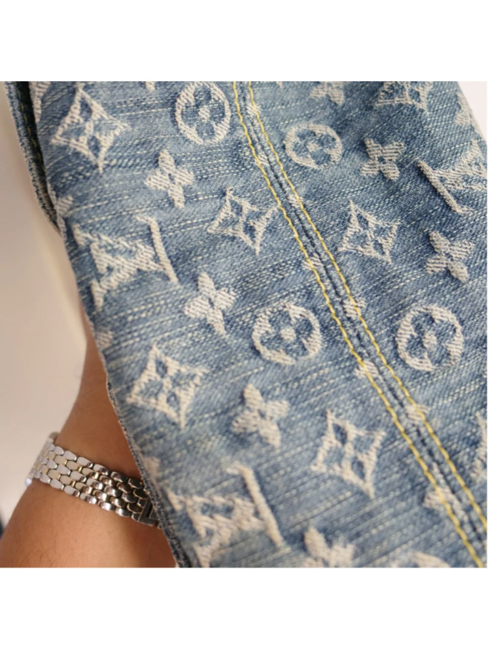 LOUIS VUITTON Vintage Blue Denim Baggy PM